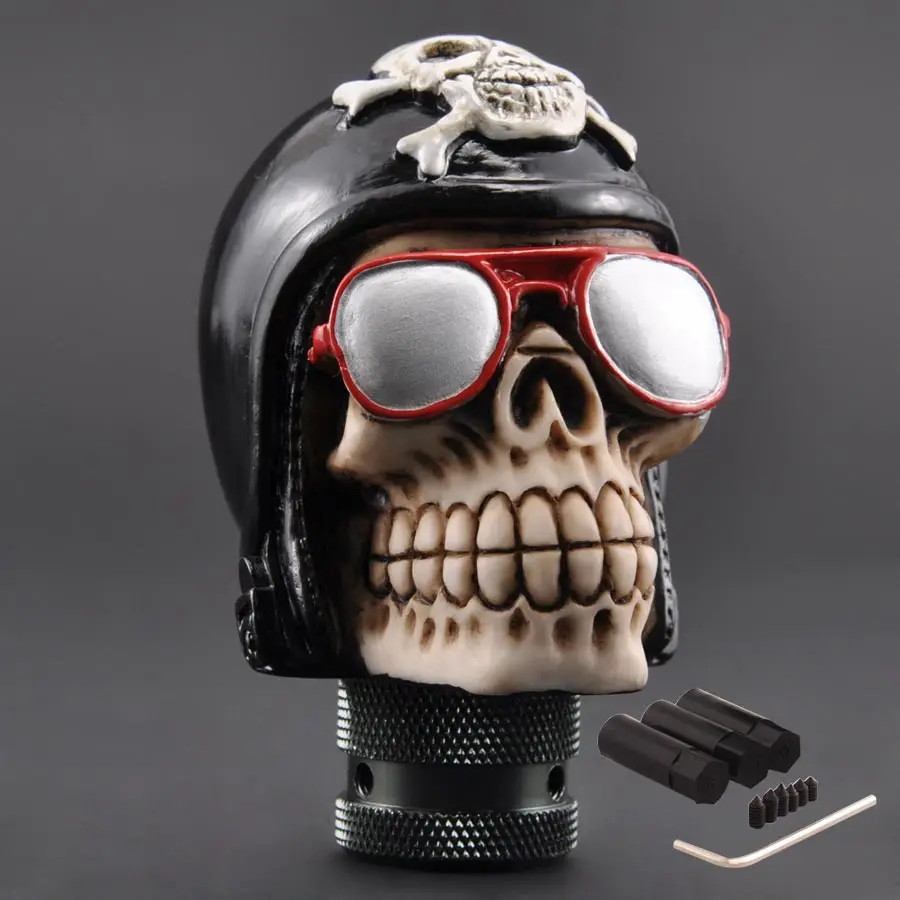 

Universal Car Skull Head Car Gear Shifter Knob Skull Shifter Lever Fit For Manual Transmission