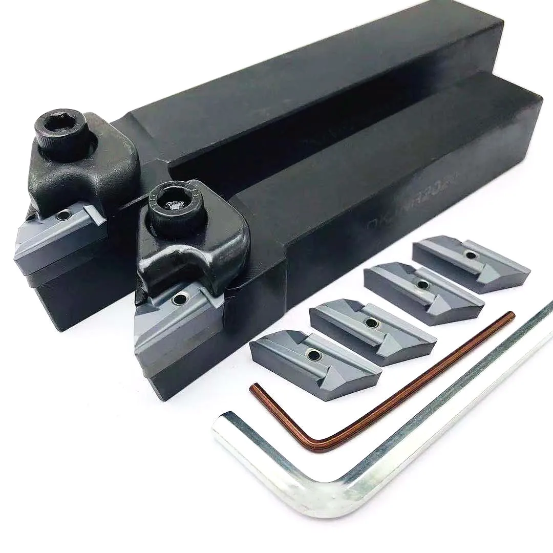 DKJNR2020K16 DKJNR2525M16คุณภาพสูงด้านนอก + 10PCS Knux1604R ใบมีดคาร์ไบด์เครื่องกลึงโลหะ