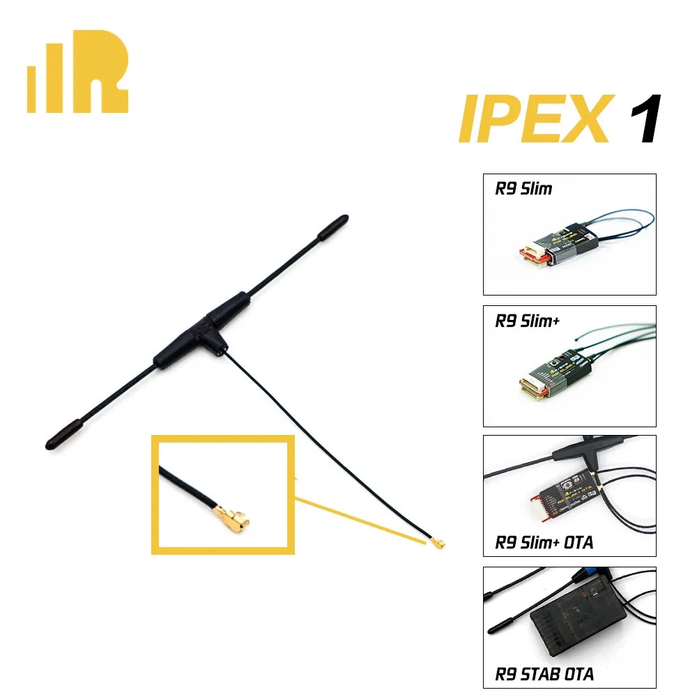 FrSky 900MHz Ipex1 Dipole T Antenna for R9 Slim+ / R9 Slim+ OTA / R9 STAB OTA Receiver