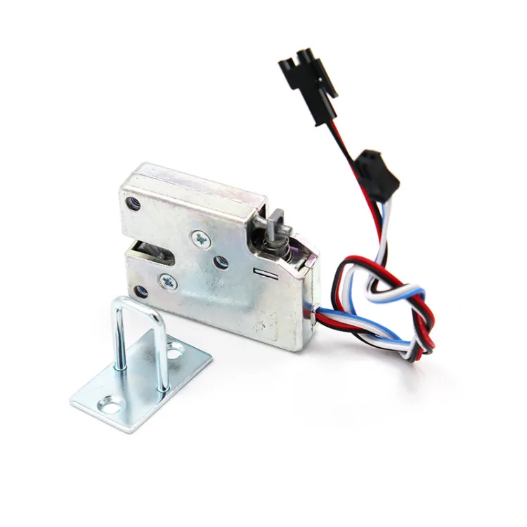 Mini Magnetic Latch Door Lock Electric Drop Bolt Picks Auto 12VSolenoid Induction Access Control File feedback lock Case Cabinet