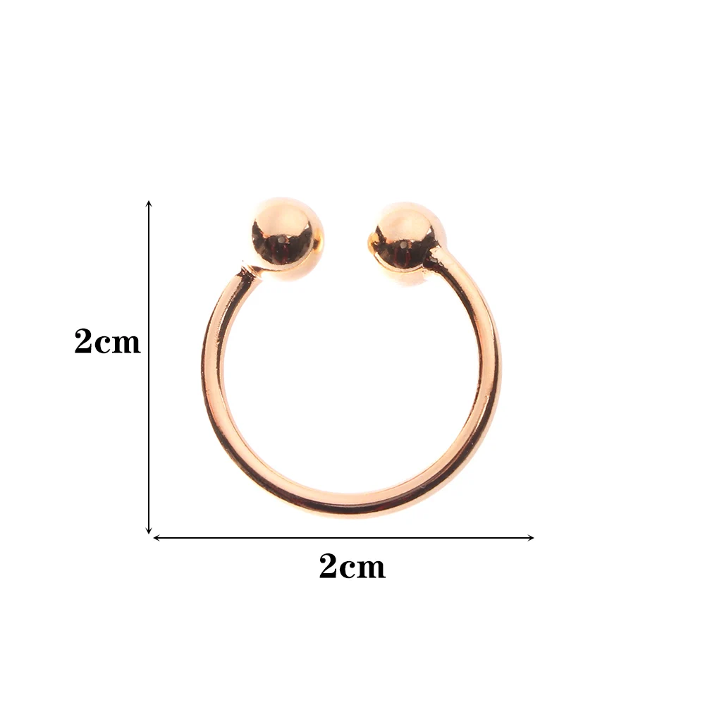 Simple Adjustable Gold & Silver Color Geometric Double Ball Rings for Women Open Knuckle Joint Beads Ring Bijou Bague Femme