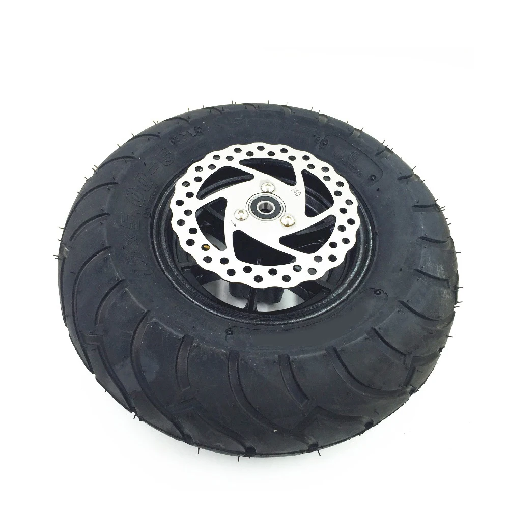 Electric Scooter wheel 13X5.00-6(100/75-6) wheel with 140mm brake disc