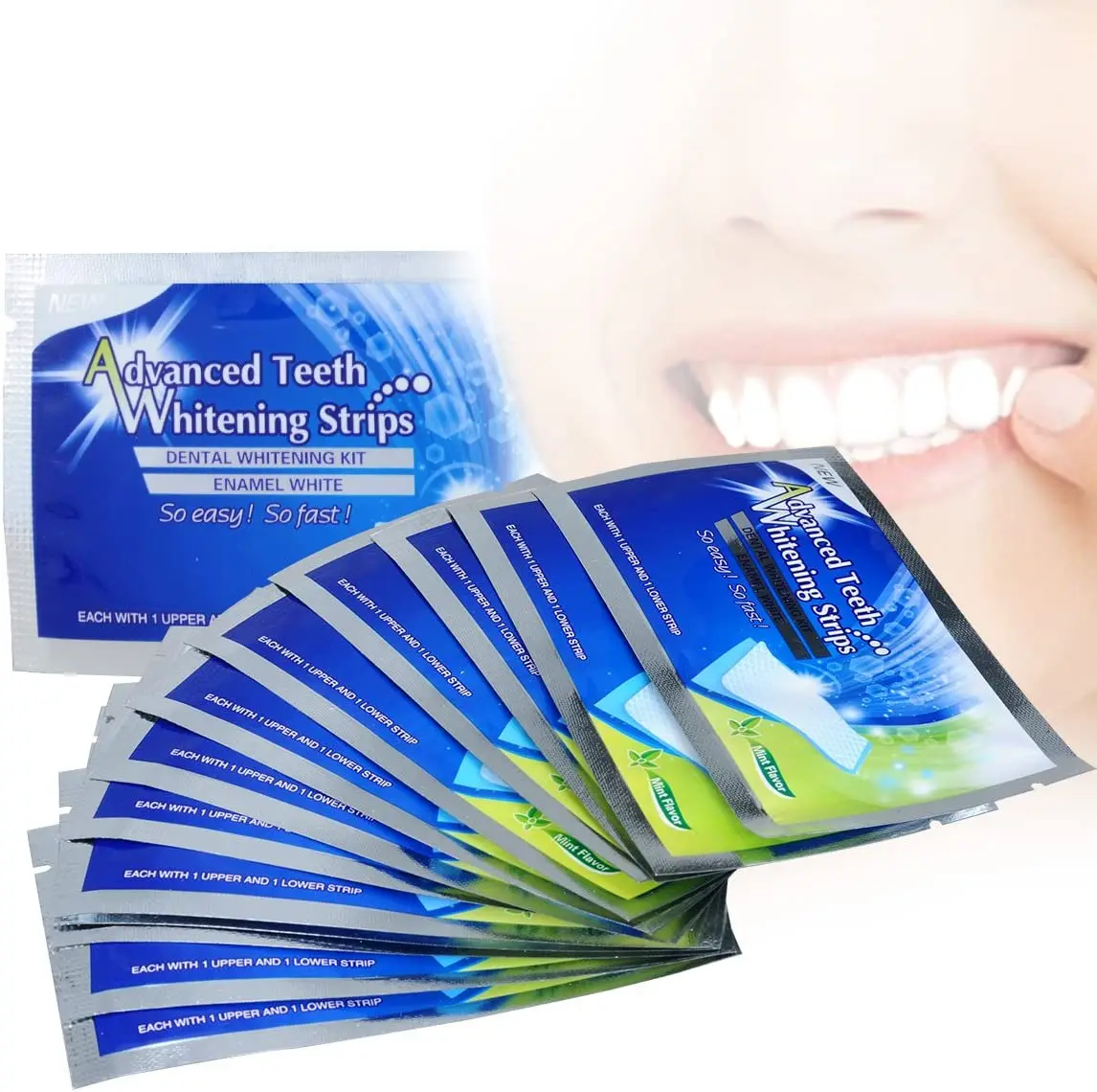 Professional Gel Teeth Whitening Strips Teeth Strips Whitening Dental Bleaching Tools Removal Stain Oral Hygiene Care