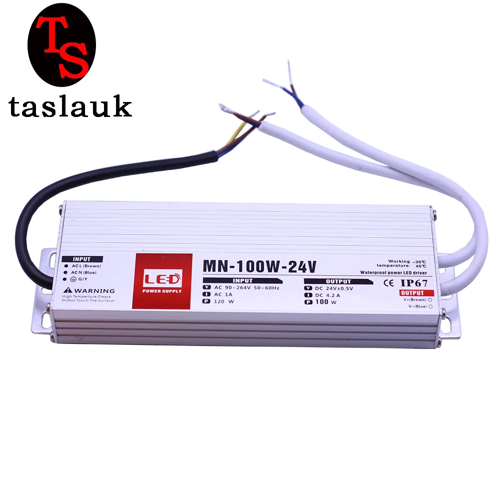 

LED Transformer Power Supply Adapter 24V 100W Waterproof ip67 LED Driver Transformer for strip light