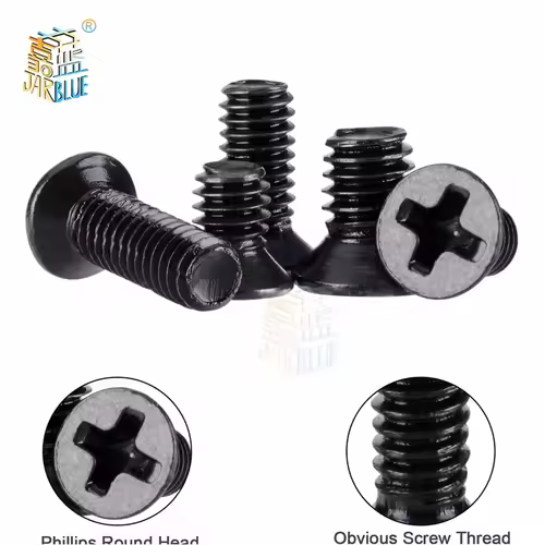 250Pcs/500Pcs M2 M2.5 M3 KM Screw Flat Head Phillips Screws  Laptop Notebook Screws Set Kit for computer small screw - Image 3