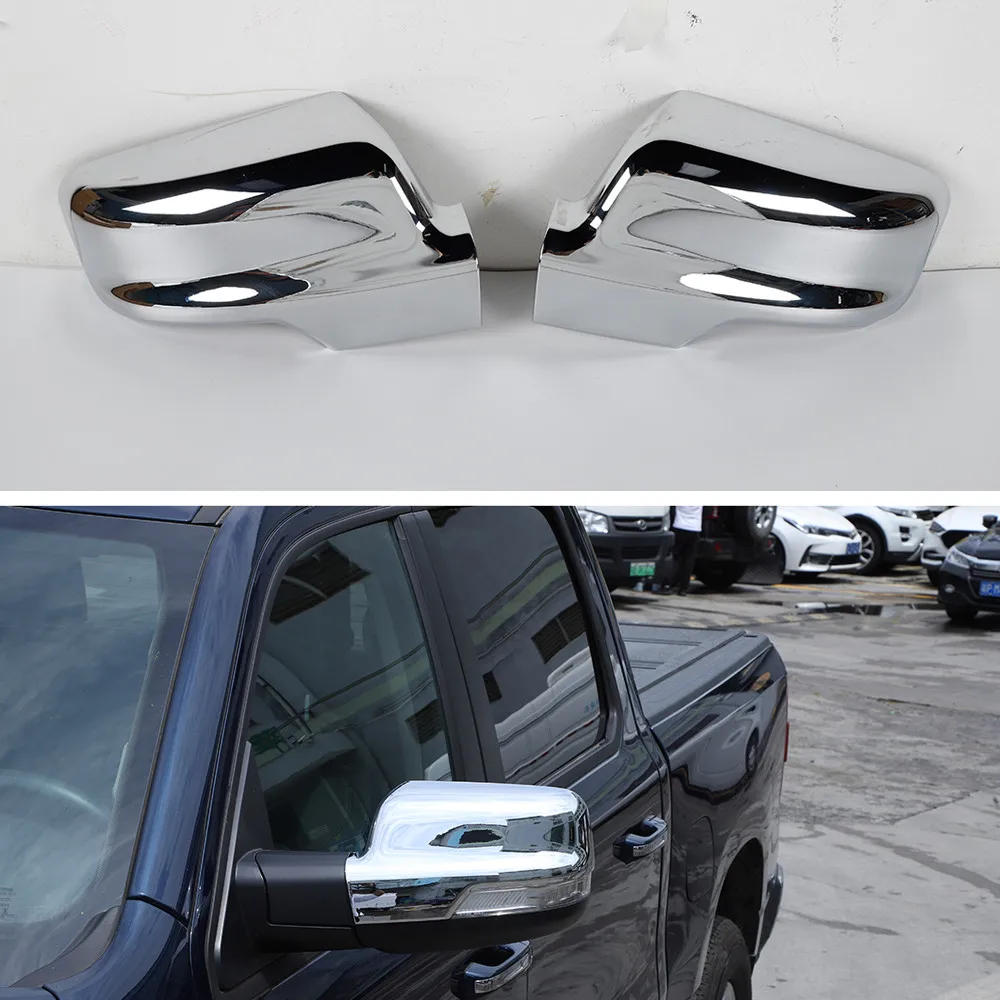 

New ABS Car Rear View Mirror Cover Trim Styling For Dodge Ram 2018 Up Exterior Auto Styling Moldings 2pcs