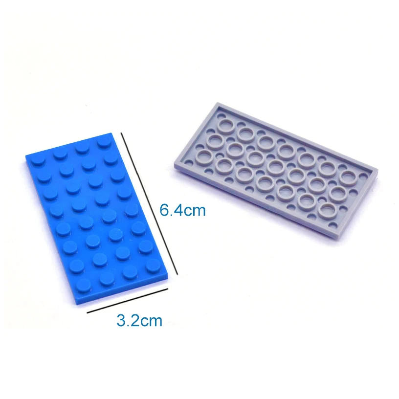 50pcs DIY Building Blocks Thin Figures Bricks 4x8 Dots 12Color Educational Creative Compatible With Brand Toys for Children 3035