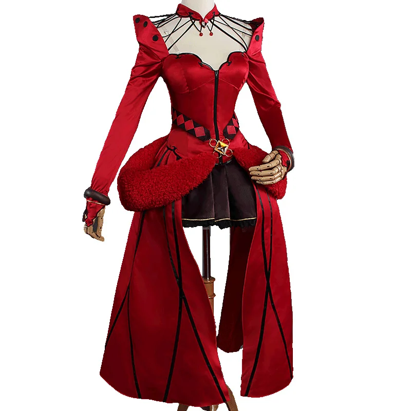 FGO Fate Grand Order Craft Essence Magical Ruby Red DressTohsaka Rin Cosplay Costume