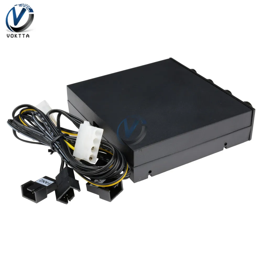 3.5 Inch 4 Channel Cooler Fan Speed Controller Computer Chassis Fan Speed Controller Heat Dissipation Cooling Governor