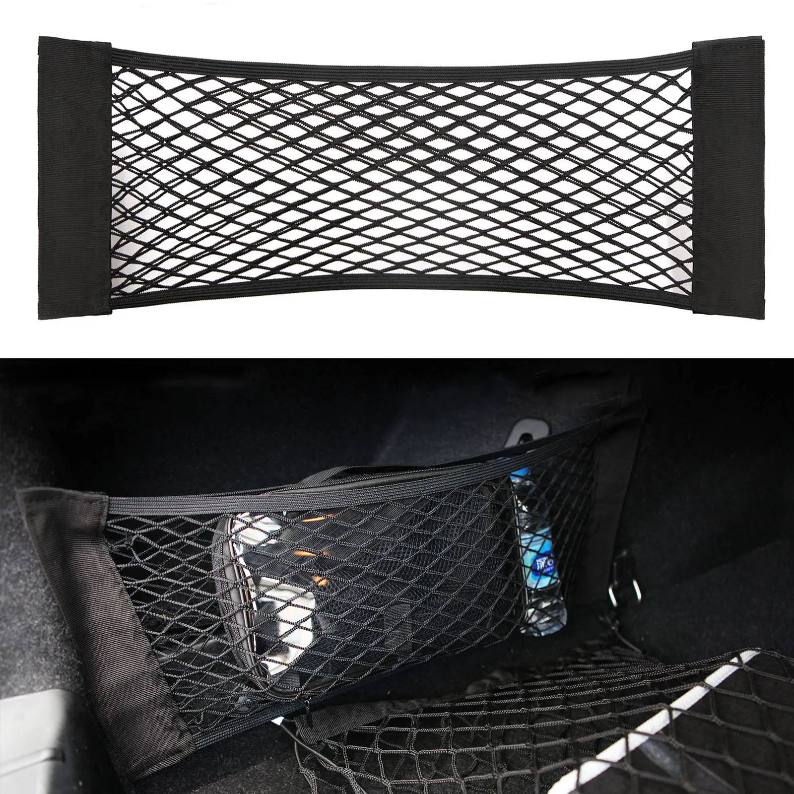 

Car Trunk Protector Mesh Organizer Net Rear Cargo Storage Stickers Outdoor 2021 hot For Tesla Model 3 Model X Y S 2018 2019 2020