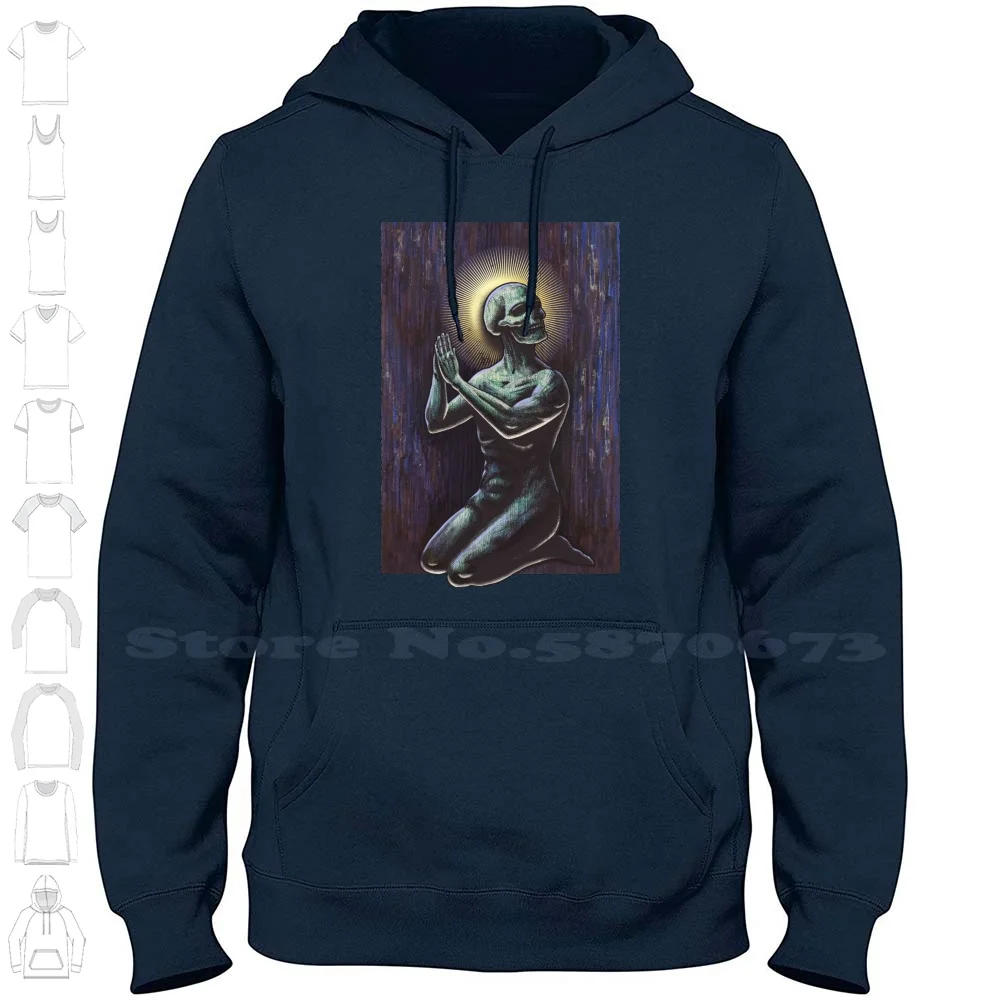 Zeig Dich Streetwear Sport Hoodie Sweatshirt Skull Prey Zeig Dich Religion Irony Death Skeleton Group Band