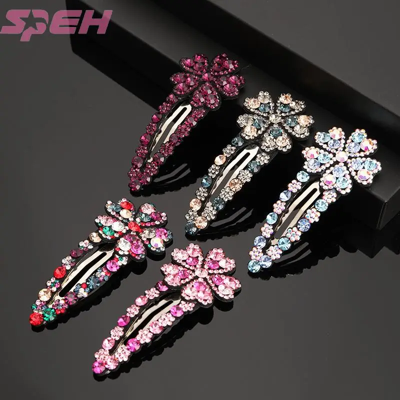 

Bangs clip side clip BB clip top clip hair clip hair clip small Clip Flower Rhinestone headdress adult hair jewelry