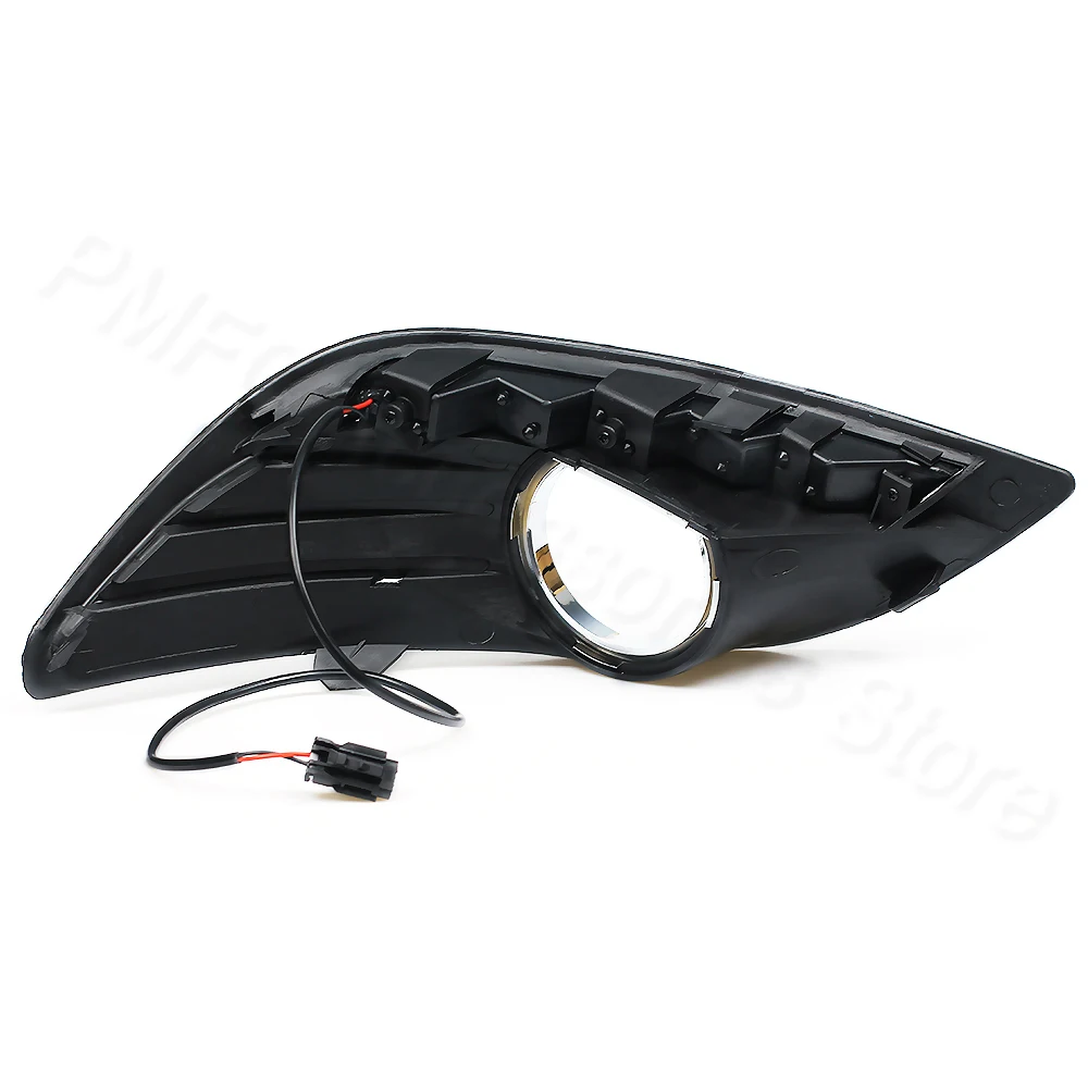 PMFC DRL LED Daytime Running Light Front Driving Lamp Fog Light White 12V Car DRL For Ford Focus 2 Mk2 2008 2009 2010 2011