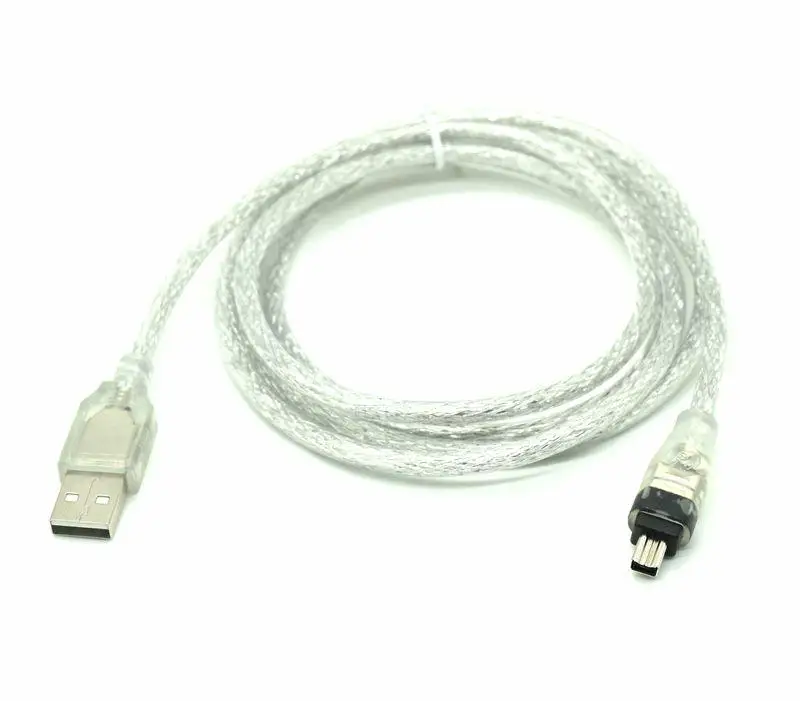 Adaptateur USB 1.2 mâle vers 4 broches IEEE 2.0 haute vitesse 1394 m, convertisseur d'extension de câble pour caméscope HDV MINI révélateur pour éditer PC