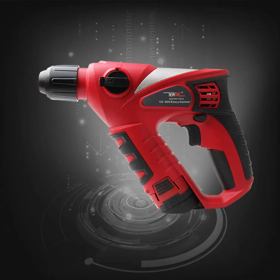 12V Cordless Electric Hammer Impact Drill 2000mAh battery Rechargable Multifunction Rotary Tool Home Power Tools Screwdriver