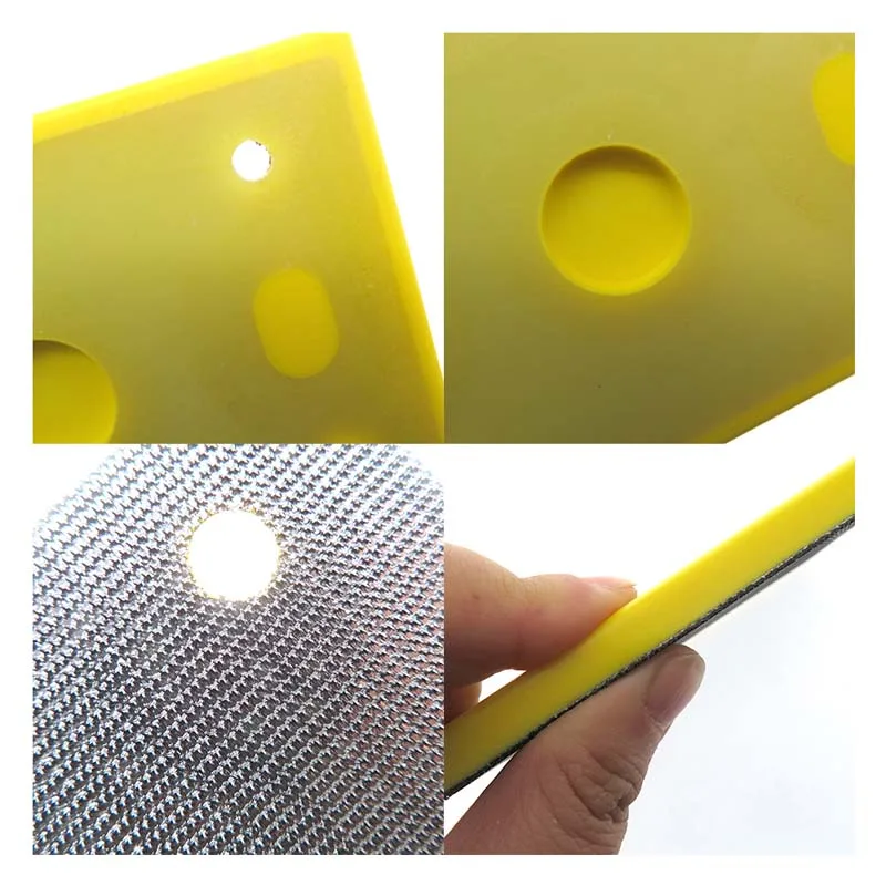 샌딩 패드 4 개 손톱 75x110MM 백업 후크 및 루프, 전기 궤도 샌더용 샌더 백킹 플레이트