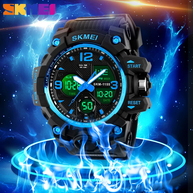 

SKMEI Army Digital Mens Sports Watch Bacelet Military Quartz Clock Waterproof Electronic Gifts For Men Wristwatch Free Shipping