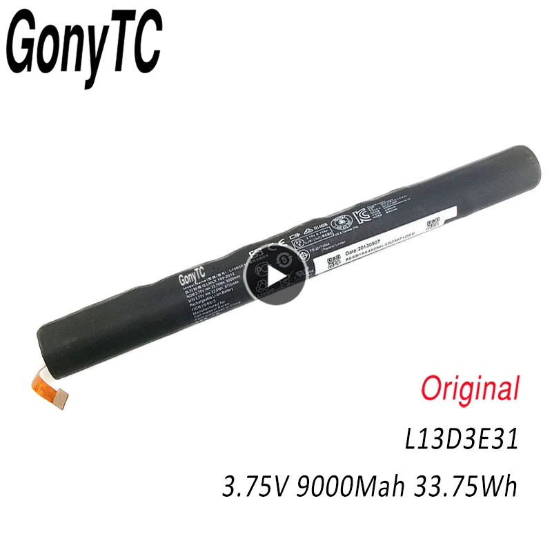 GONYTC L13D3E31 Tablet Battery for LENOVO YOGA 10