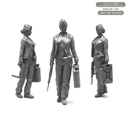 1/35 Resin Kits  Figure Beauty Soldier DIY model self-assembled Koo-39