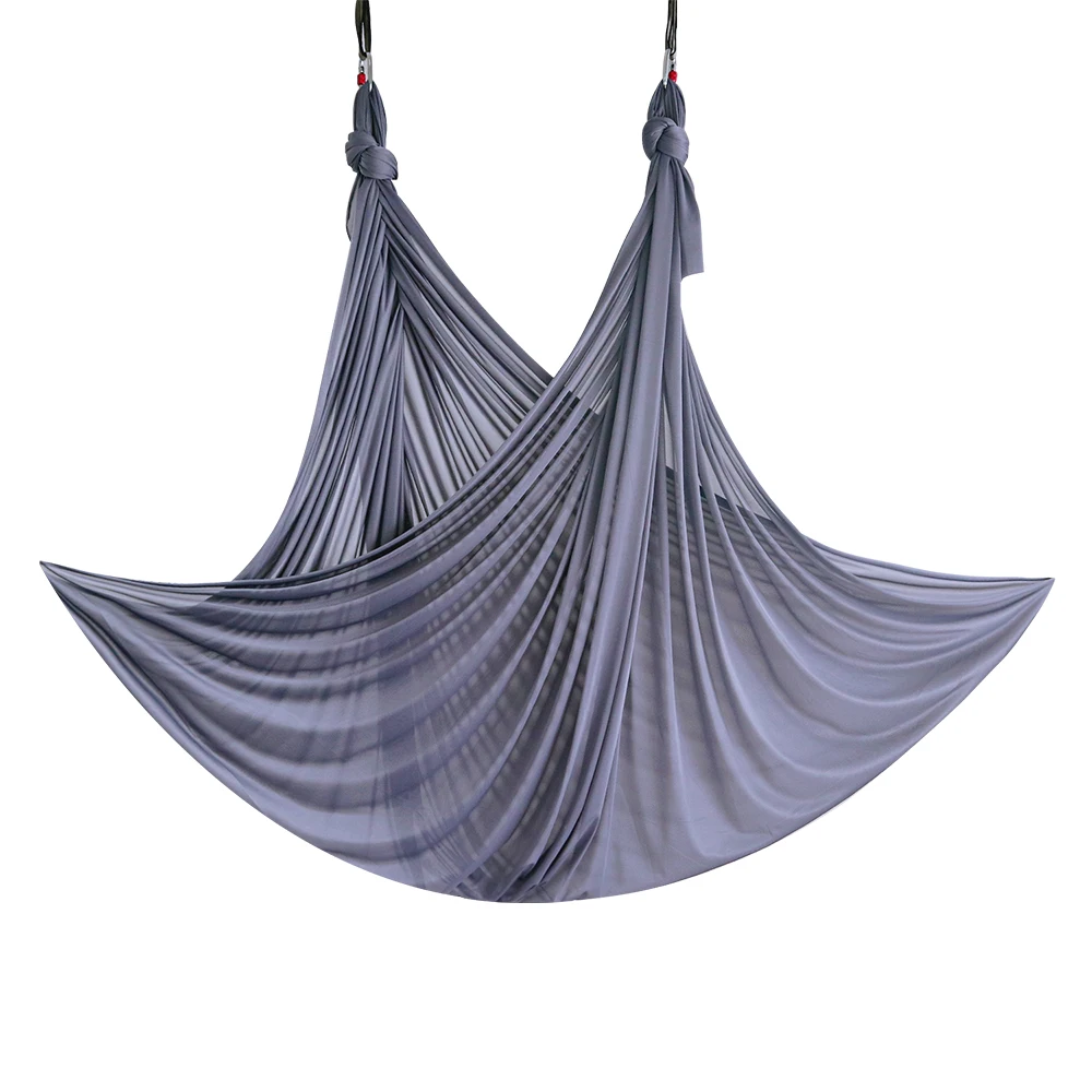 New Colors 5*2.8M Fly Yoga Hammock Swing Aerial Yoga Hammock Fabric for Yoga Execise Workout Dark Grey Bud Green Champagne