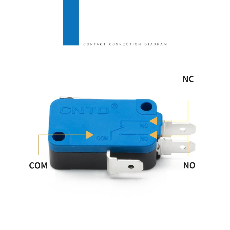 مفتاح مايكرو CNTD CMV100D V15 مفتاح واحد مفتوح واحد صغير الحد من السفر مفتاح صغير دائم الحد الجزئي 10A 250 فولت 380 فولت