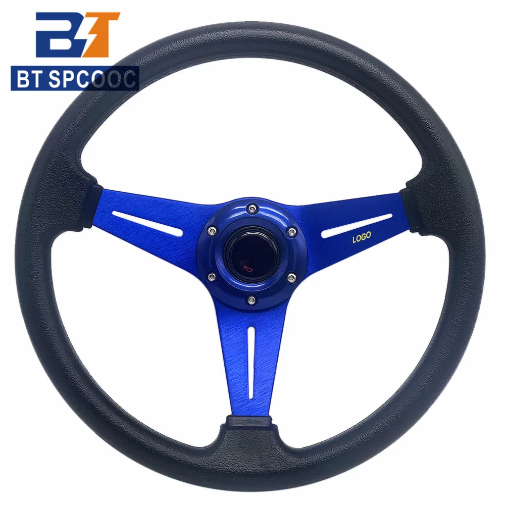 14inch 345mm Car Sport Steering Wheel PU Drift Rally Racing Steering Wheels Universal Multiple Colour Red Blue Black Yellow etc