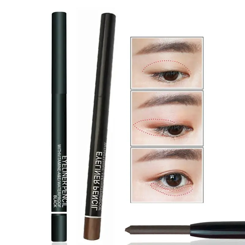 Auto-rotating Gel Eyeliner Pen Retractable Eyeliner Waterproof Non-smudge Explosion Eyebrow Pencil Makeup Gel Pencli Matte Liner