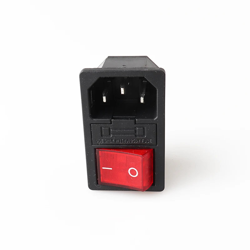 LZ-14-F17 AC Power Connector IEC C14 Power Socket with Switch and Fuse