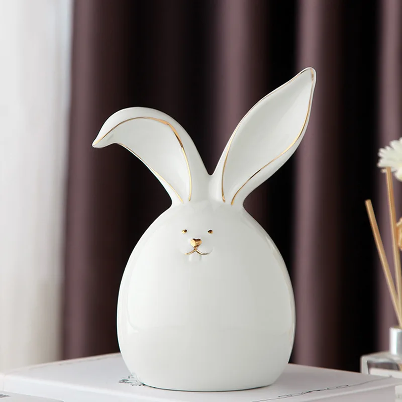 Nordic style rabbit ornaments indoor living room decorations light luxury room layout lovely creative furnishings