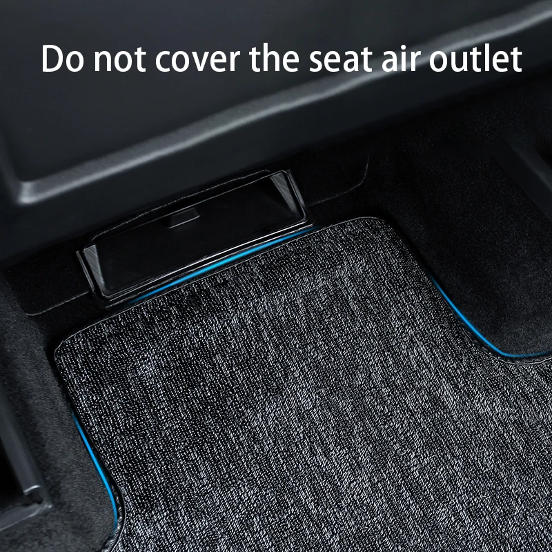 All Weather Polyester Fabric Floor Liners for Tesla Model Y Juniper Launch Model 3 Highland Floor Mats Left Right Hand Drive Mat