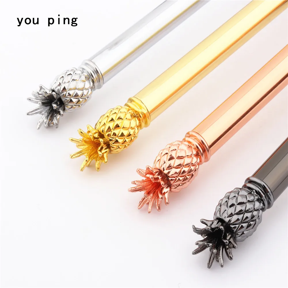 High quality 08 Pineapple  Style Ballpoint pen School student office ink pens New