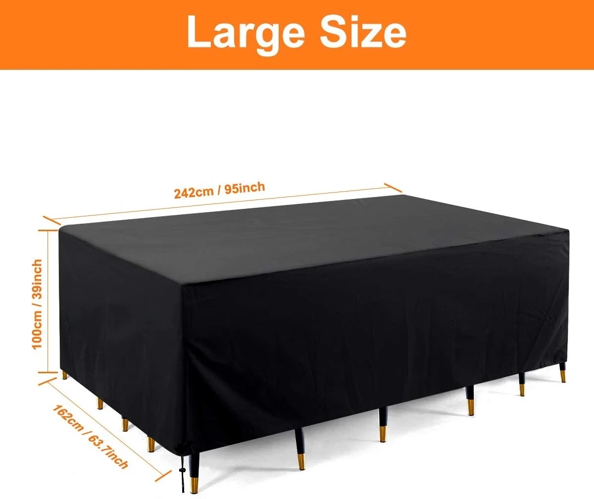 Outdoor patio Waterproof cover  garden furniture cover rain and snow chair cover sofa table and chair dust cover 38Size