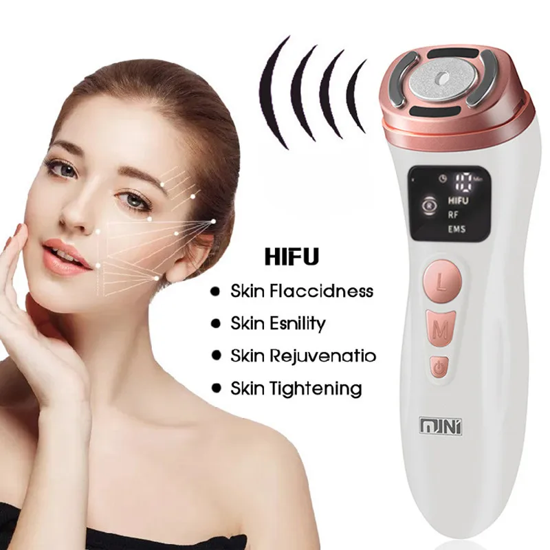 

HIFU Face-lift Massage Machine Ultrasound Face Slimmer EMS Microcurrent Face Lifting Skin Tightening Anti Wrinkle Skin Care Tool