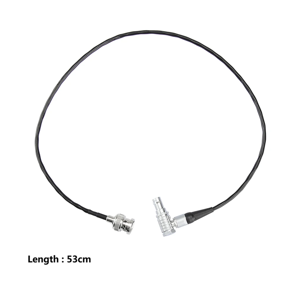 CAMVATE Standard rosso Komodo Timecode cavo dritto BNC maschio a EXT ad angolo retto 9 Pin maschio per dispositivi audio ZAXCOM (53cm di lunghezza)