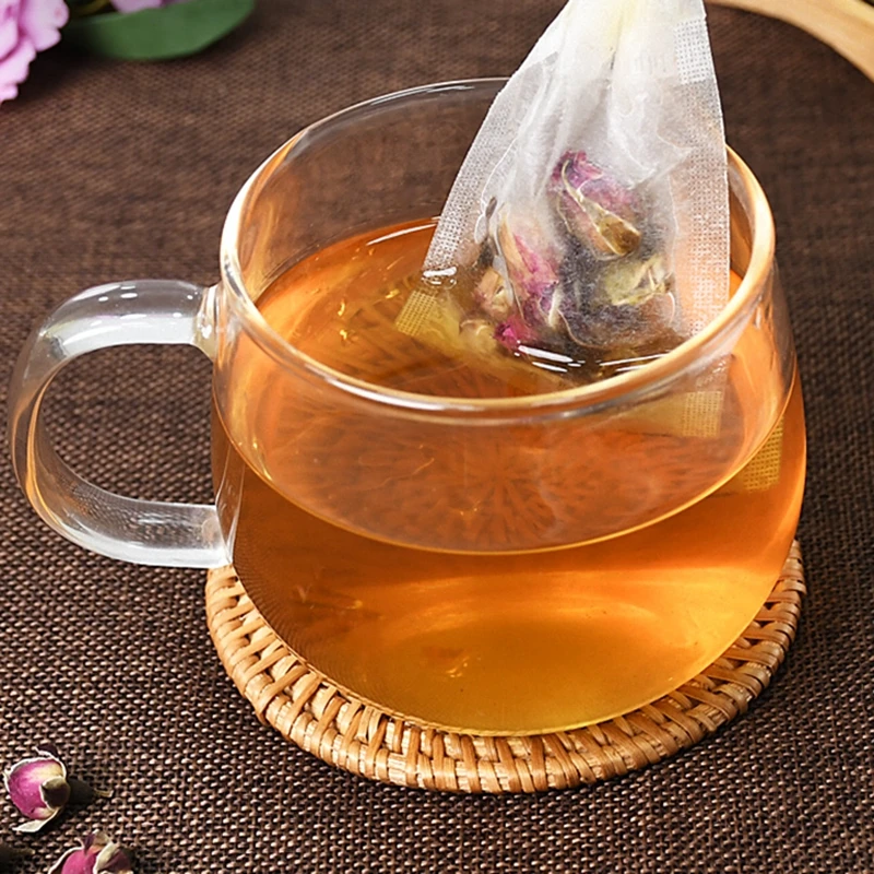 Disposable Teabags Empty Tea Bags 100pcs Filter Bags for Tea Infuser with String Heal Seal Filter Paper for Herb Loose Tea