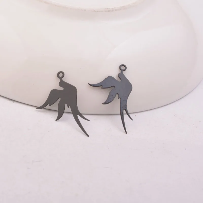 50 Stück AC3412 19*23mm Niedliche Tauben-Anhänger Fliegende Taube Anhänger – Detail 8