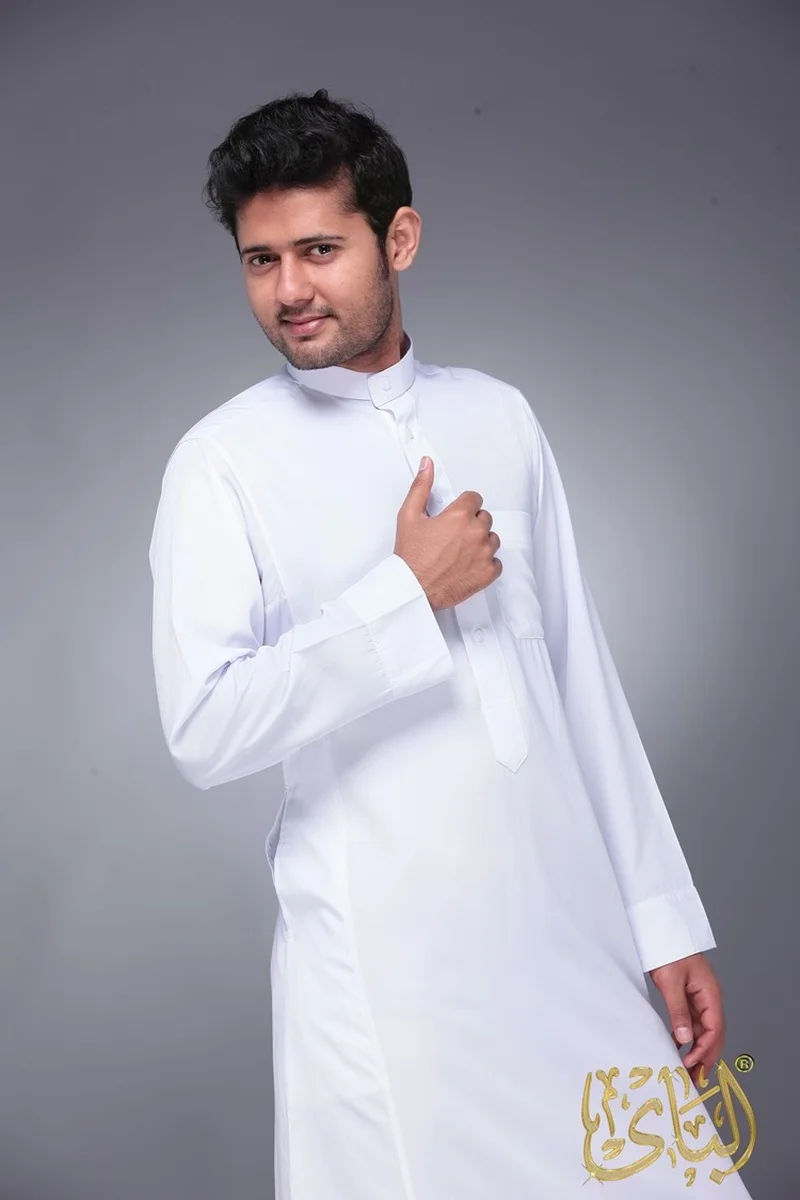 Islamic Clothing Men Length Long Sleeve Loose Muslim Men Saudi Arabia Pakistan Kurta Muslim Costumes Muslim Dress Kaftan Thobe