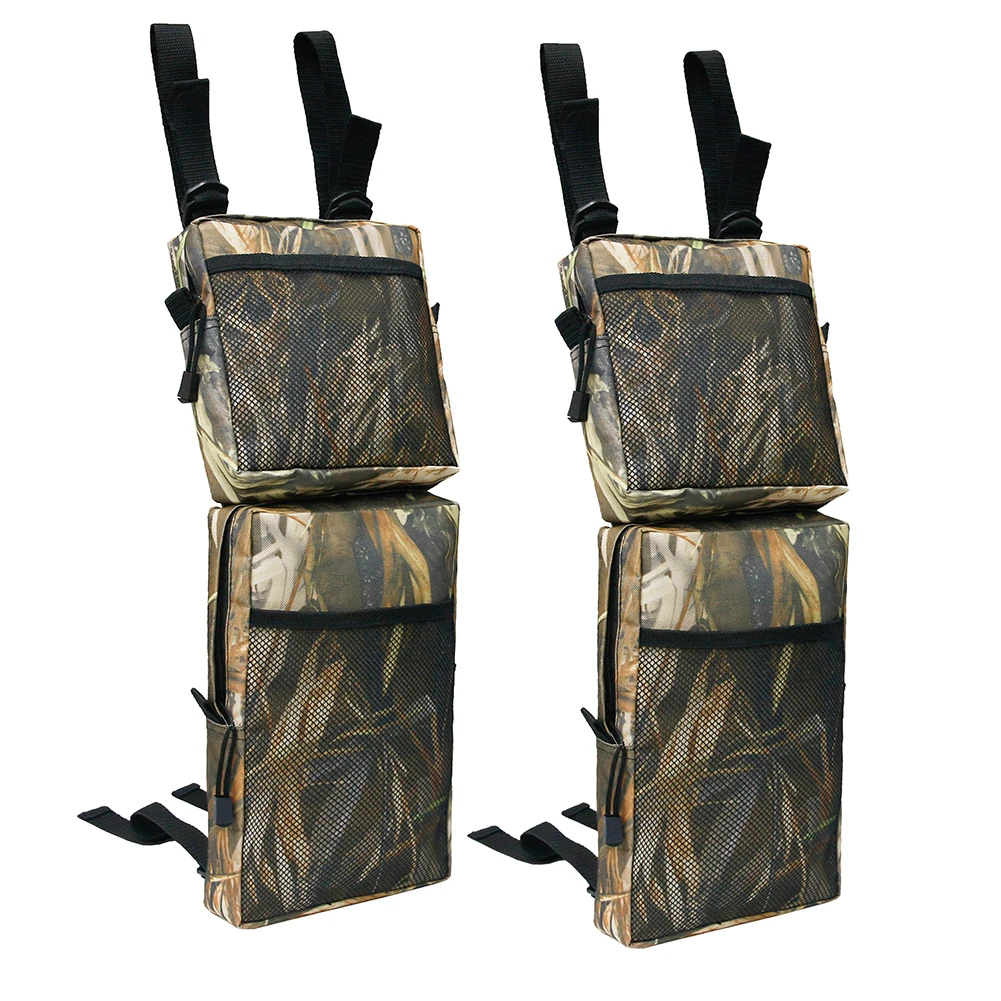 

2PCS 600D Motorcycles Saddlebags Oxford ATV Fender Bags Tank Saddle Bags Cargo Storage Hunting Bag