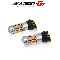 2pcs 12V No Hyper Flash Amber Error Free PWY24W PW24W LED Bulbs For Audi A3 A4 MK7 Golf CC Ford Fusion Front Turn Signal Light