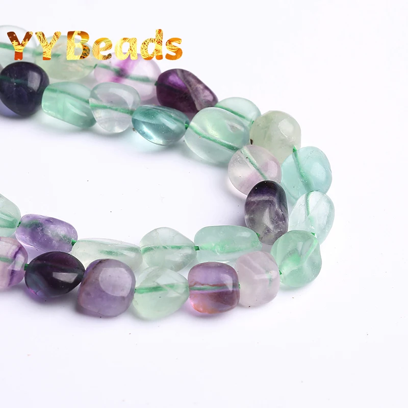 

6x8mm Natural Irregular Colorful Fluorite Beads Loose Charm Beads For Jewelry Making DIY Bracelet For Women Necklace Accessories