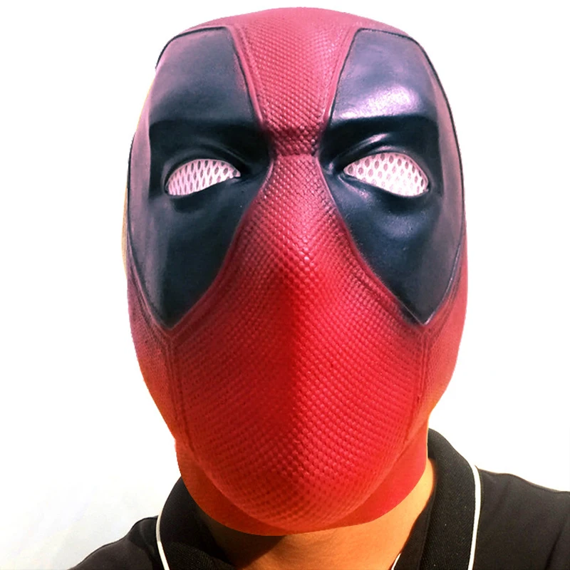 Film Deadpool Cosplay maska lateks na całą głowę kask Deadpool Wade Winston Wilson kostium imprezowy maski rekwizyty Halloween