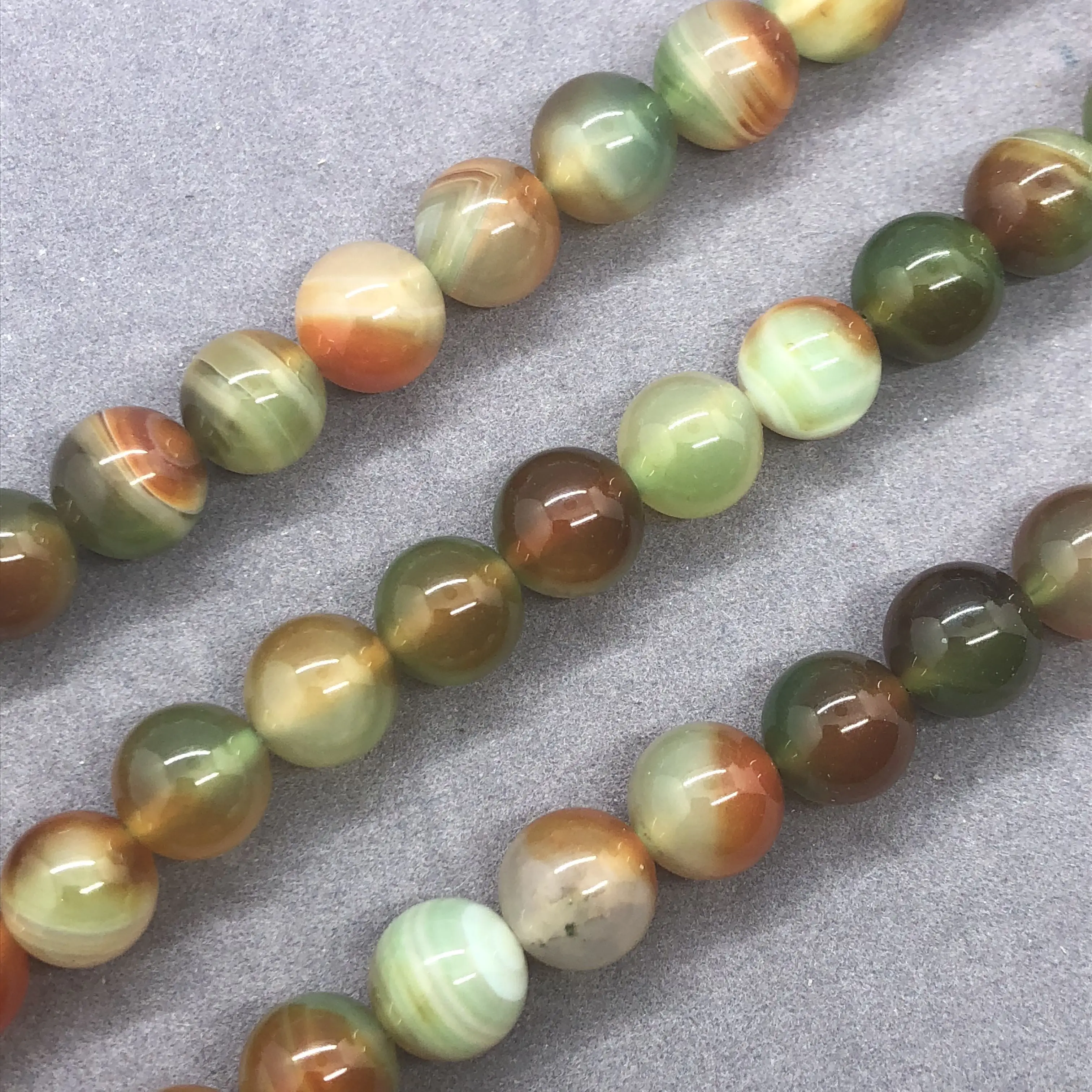 Malachite Agate Beads 4-14mm Round Natural Loose Stone Bead Diy for Necklace