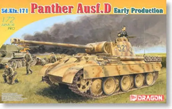 

DRAGON 7494 1/72 Sd.Kfz.171 Panther Ausf.D Early Production model kit