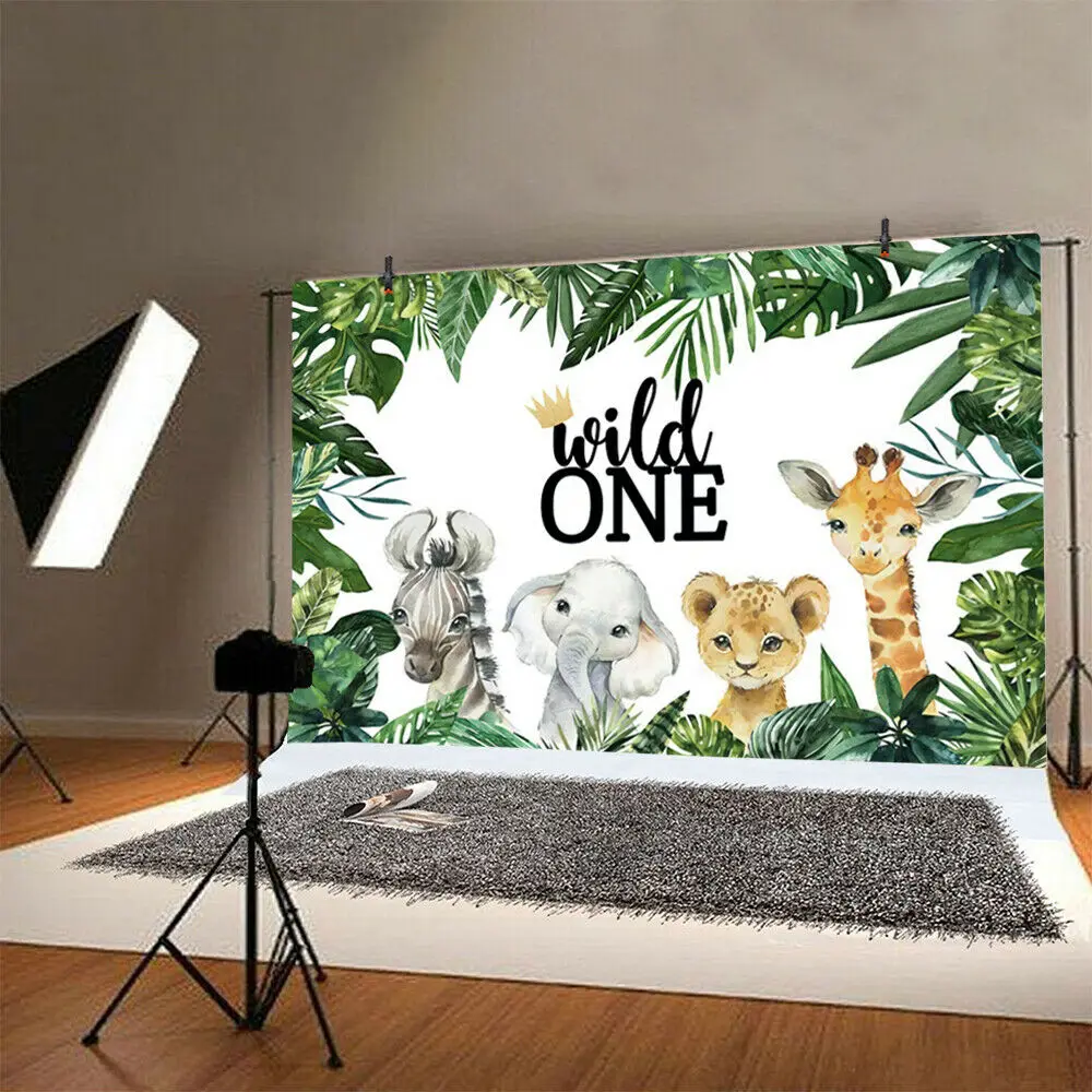 Safari Rừng Động Vật Hoang Dã Một Ảnh Hậu Đảng Kids Cho Bé Nền Chụp Ảnh Gian Hàng Phòng Thu Chống Đỡ Trang Trí