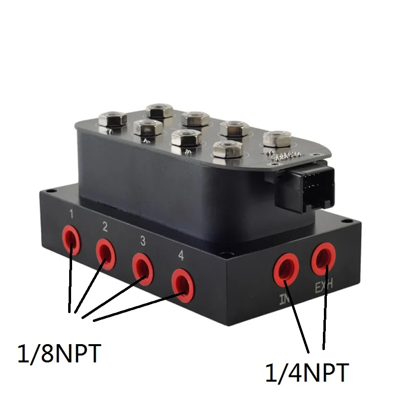 Universal Air Ride Suspension Manifold Valve 1/4 1/8\