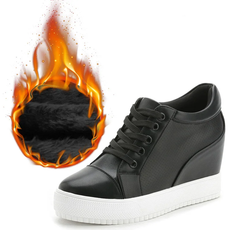 2020 Autumn High Top Wedge Platform Sneakers Women Casual Shoes Hidden Heels Ladies Sneakers Women Shoes YYJ150