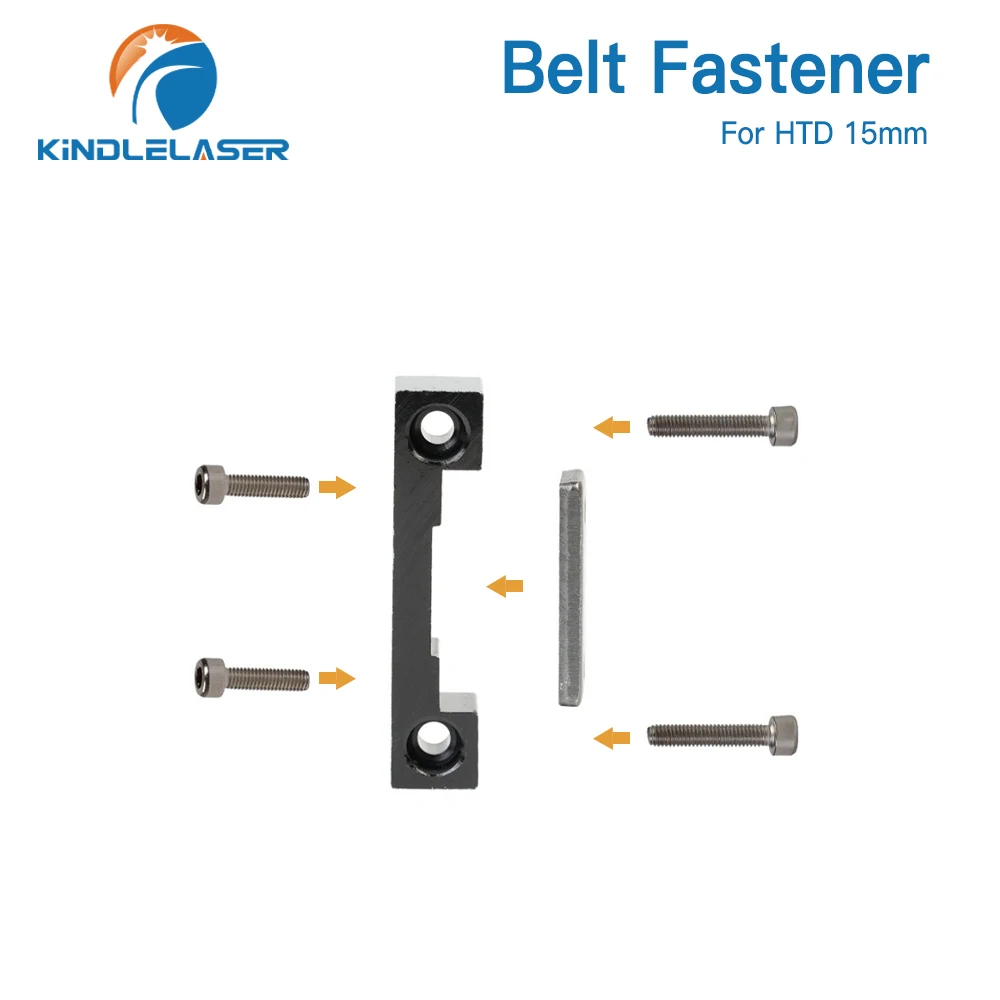 KINDLELASER Belt Fastener For Width 15mm Open-Ended Timing Belt Transmission For X/Y Axis Hardware Tools Machine Parts