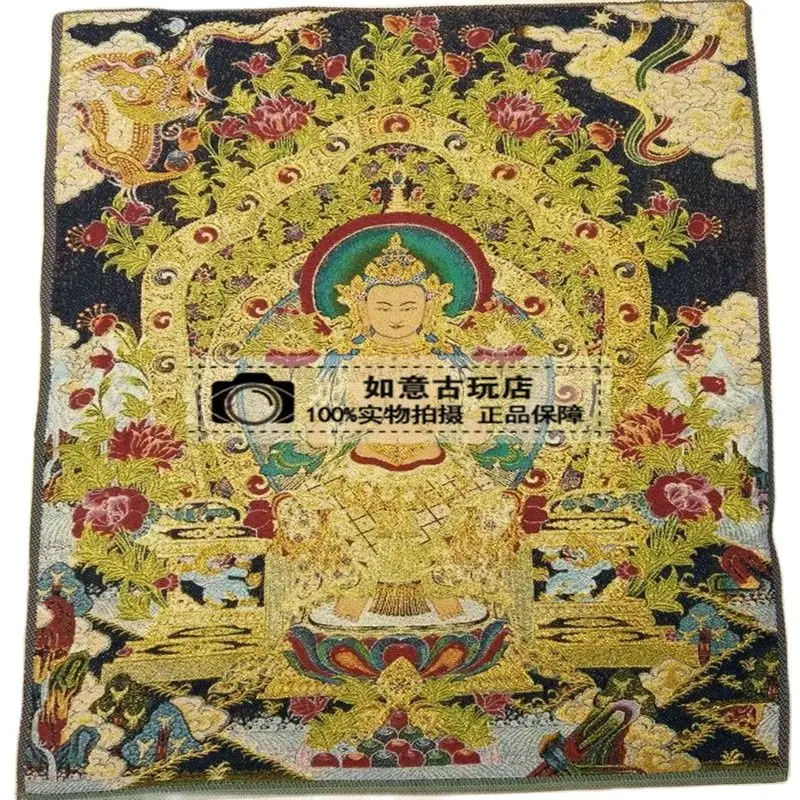 

Nepal Tibet Thangka Paper And Silk Hanging Pictures Worship Guanyin