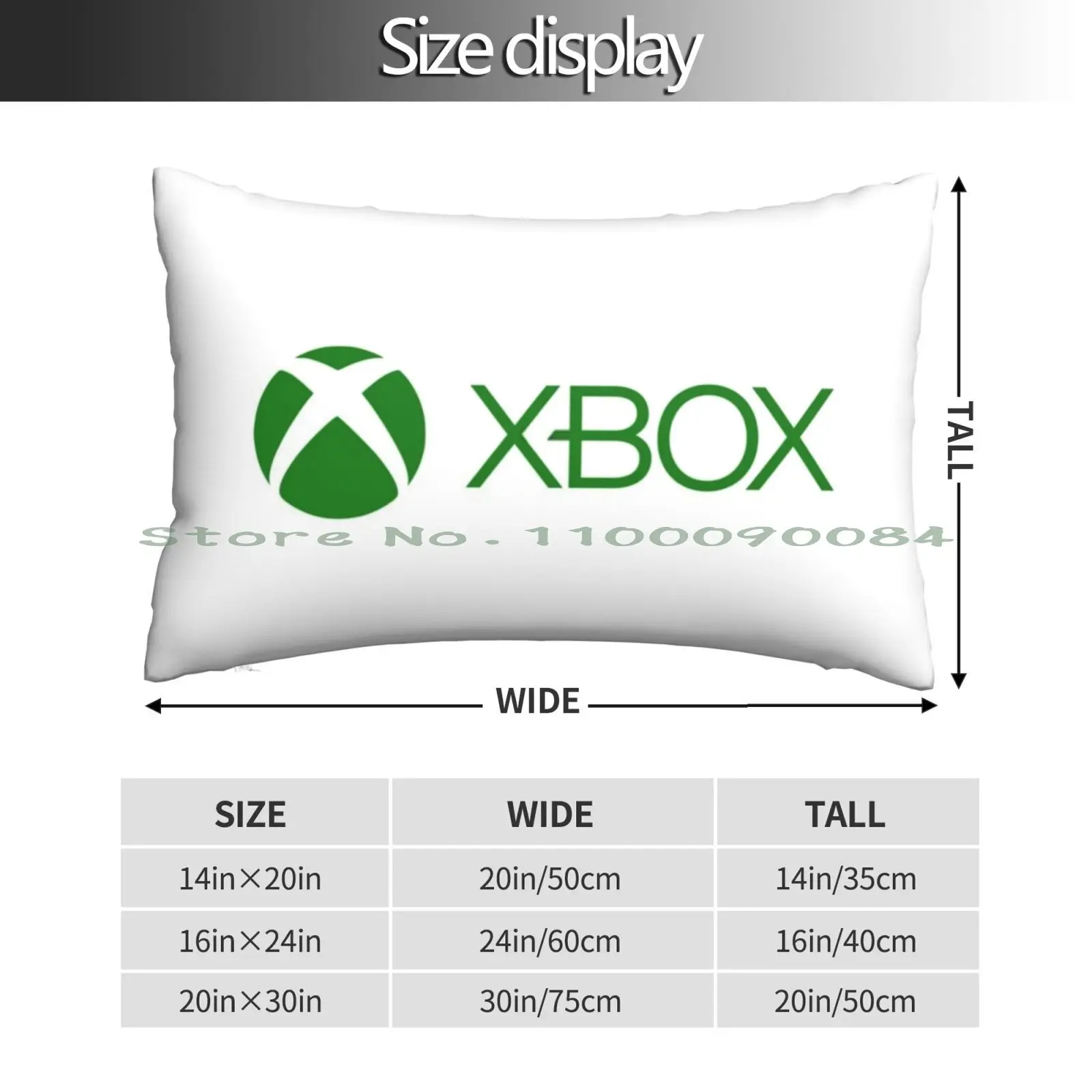 Logo Pillow Case 20x30 50*75 Sofa Bedroom 1 X Gaming Long Rectangle Pillowcover Home Outdoor Cushion Decor