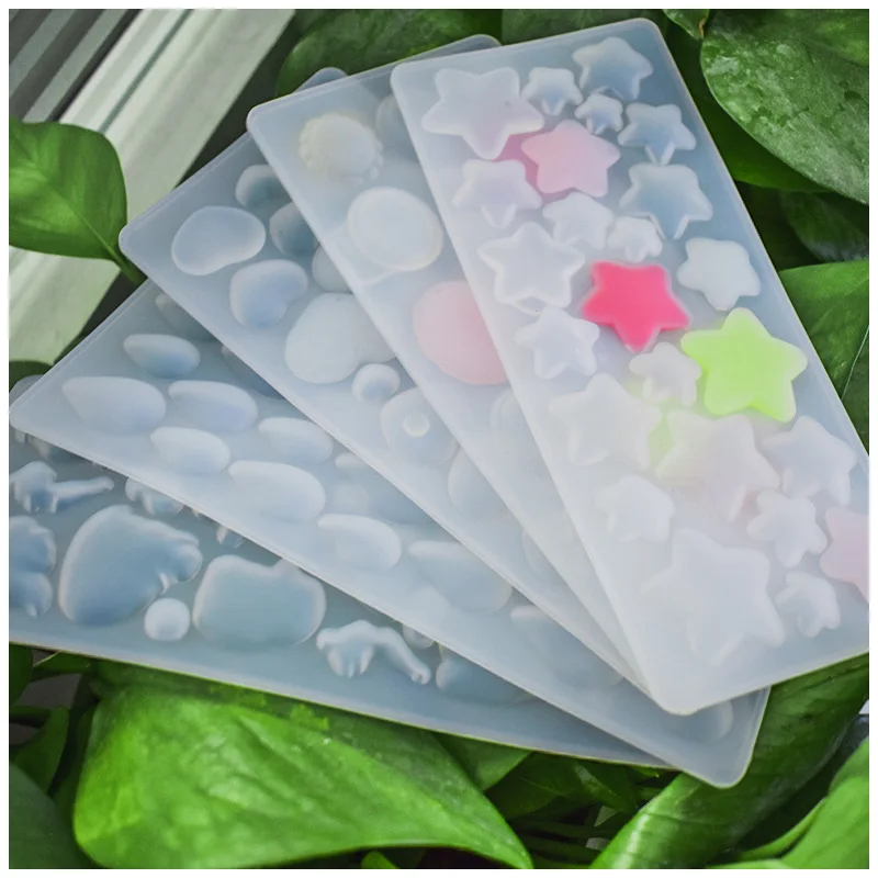

Bubble Crystal Epoxy Mold Gem Patch Multi-Specification Star Pendant Pendant Sticker Silicone Mold